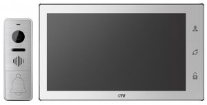 CTV-DP4106AHD (Белый) Комплект цветного видеодомофона 10&quot;