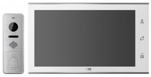 CTV-DP4105AHD (Белый) Комплект цветного видеодомофона 10&quot;
