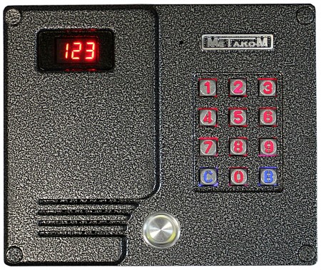 Метаком МК2007-ТМ-EV Блок вызова с цветной видеокамерой, ёмкость до 255 абонентов