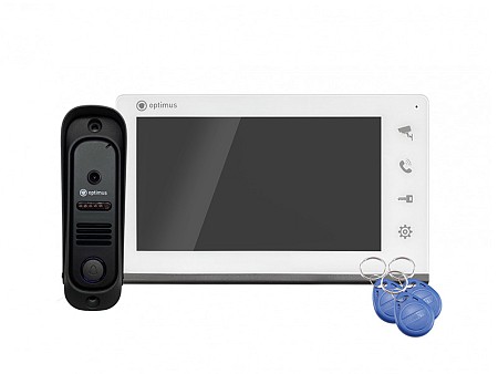 Optimus Leader IK-7.0 (w+b) Комплект цветного видеодомофона 7&quot;
