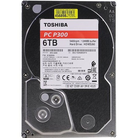 HDD 6 Tb Toshiba (SATA-3, 5400 об./мин.) HDWD260UZSVA