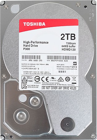 HDD 2 Tb Toshiba (SATA-3, 7200 об./мин.) HDWD120UZSVA