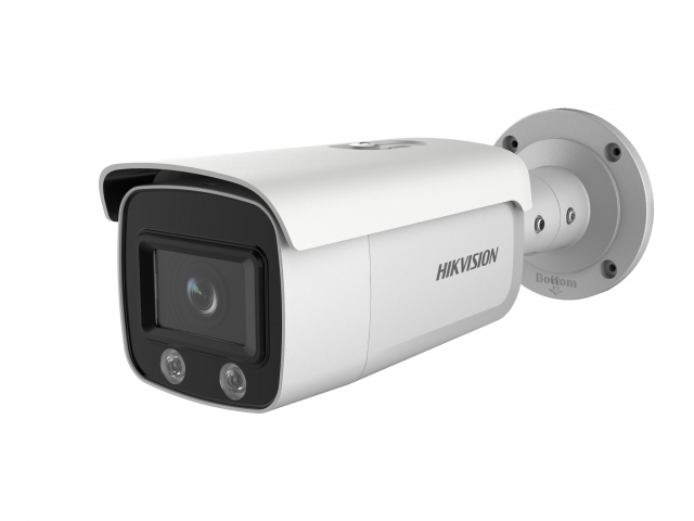 DS-2CD2T27G2-L (4mm) 2Мп уличная цилиндрическая IP-камера с LED-подсветкой до 60м 