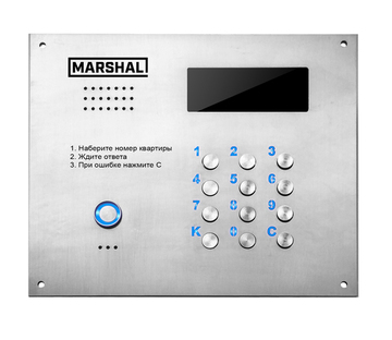 МАРШАЛ CD-7000-TM-PR-V-PAL-W ПРЕМЬЕР 509 Вызывная видеопанель