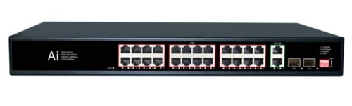фото POE-2404-1 new Коммутатор PoE 24+2+2 SFP порта, металлический корпус 