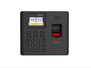 DS-K1A802AMF-B Терминал учета рабочего времени со встроенными считывателями Mifare карт и отпечатков
