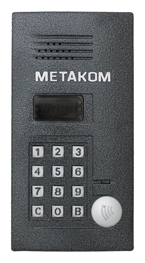 METAKOM MK2012-MFE Блок вызова домофона с координатной системой адресации с числом абонентов до 999