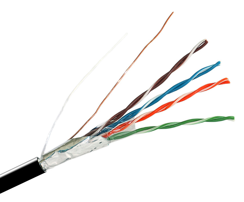 FTP 4 pair 24AWG Cat 5e 305 м. УЛИЧНЫЙ