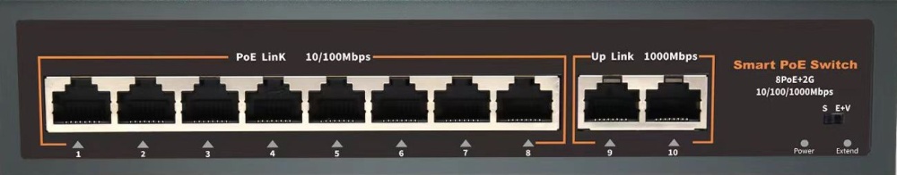 POE-82E-1 Коммутатор 8+2 портов 