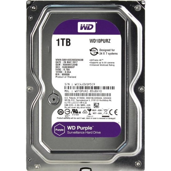 фото HDD 1Tb WD Purple WD10PURZ 