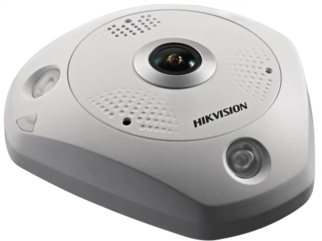 DS-2CD6365G0E-IS(1.27mm)(B) 6Мп fisheye IP-камера с ИК-подсветкой до 15м