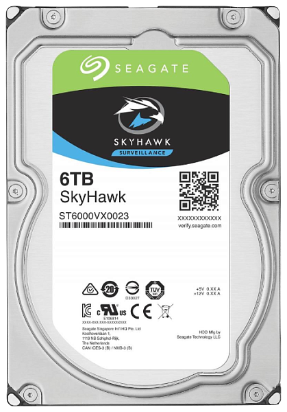 фото HDD 6 Tb Seagate (SATA-3, 7200 об./мин.) ST6000VX001 SkyHawk 