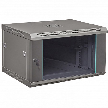 Шкаф 19&quot; настенный 6U серый C066050GWTWOF (600х500)