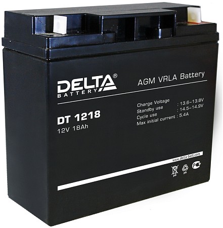 Аккумулятор DT1218 (12В/18А/ч)