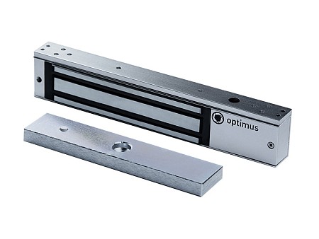 EM-300W с планкой (серый) Замок эл.магнитный 300кг 