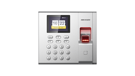 DS-K1T8003MF Терминал доступа со встроенными считывателями Mifare карт и отпечатков пальцев