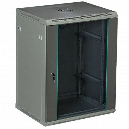 Шкаф 19&quot; настенный 15U серый C156050GWTWOF (600х500)