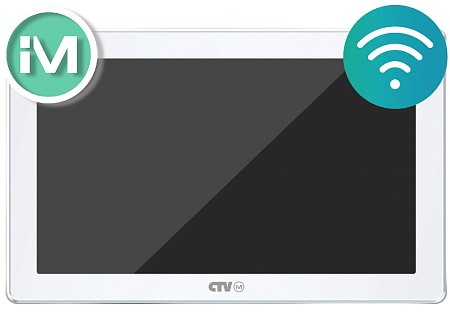 CTV-iM1030 (Белый) Монитор видеодомофона 10&quot; формата AHD с поддержкой разрешения Full HD