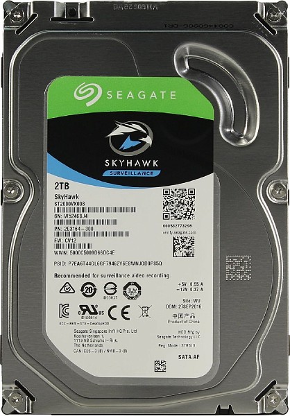 фото HDD 2 Tb Seagate ST2000VX008 Skyhawk 