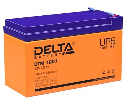 Аккумулятор DTM 1207 (12В/7Ач)