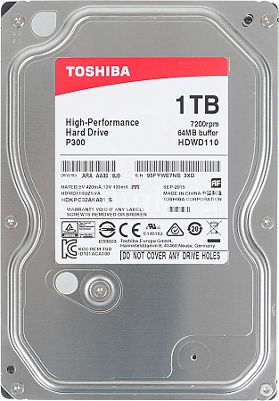 HDD 1Tb Toshiba (SATA-3, 7200 об./мин.) HDWD110UZSVA