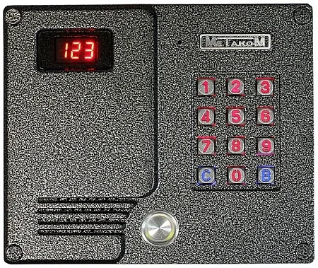 METAKOM MK2007-MFE Блок вызова домофона с цифровой системой адресации с числом абонентов до 255.